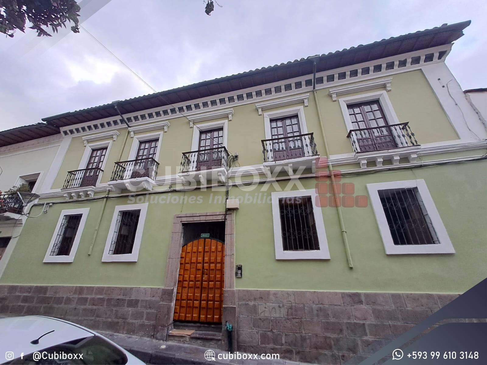 Excelente oportunidad de inversión-Casa patrimoniada rentera en el centro de Quito sector Bilbao y Junin