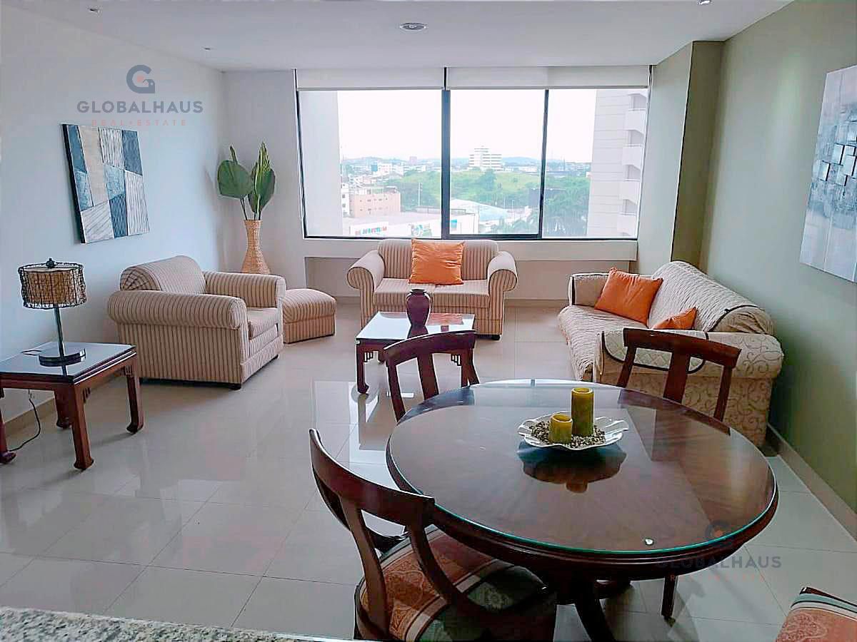 Venta o Alquiler de Departamento Amoblado en Torres Hilton Colon - Norte de Guayaquil OF
