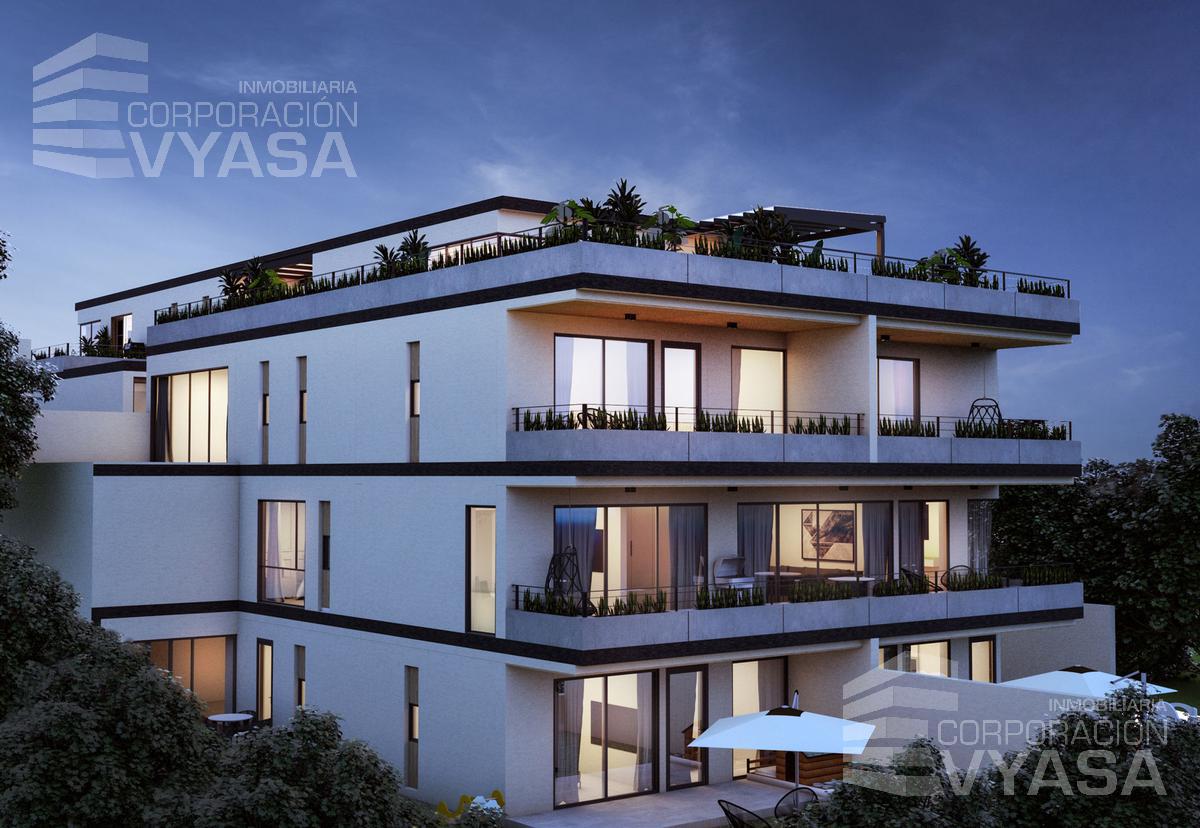 Cumbayá - Yanazarapata, venta departamento  2 dormitorios 85,82 m2  - Patio 43.09 m2 - P3.A2
