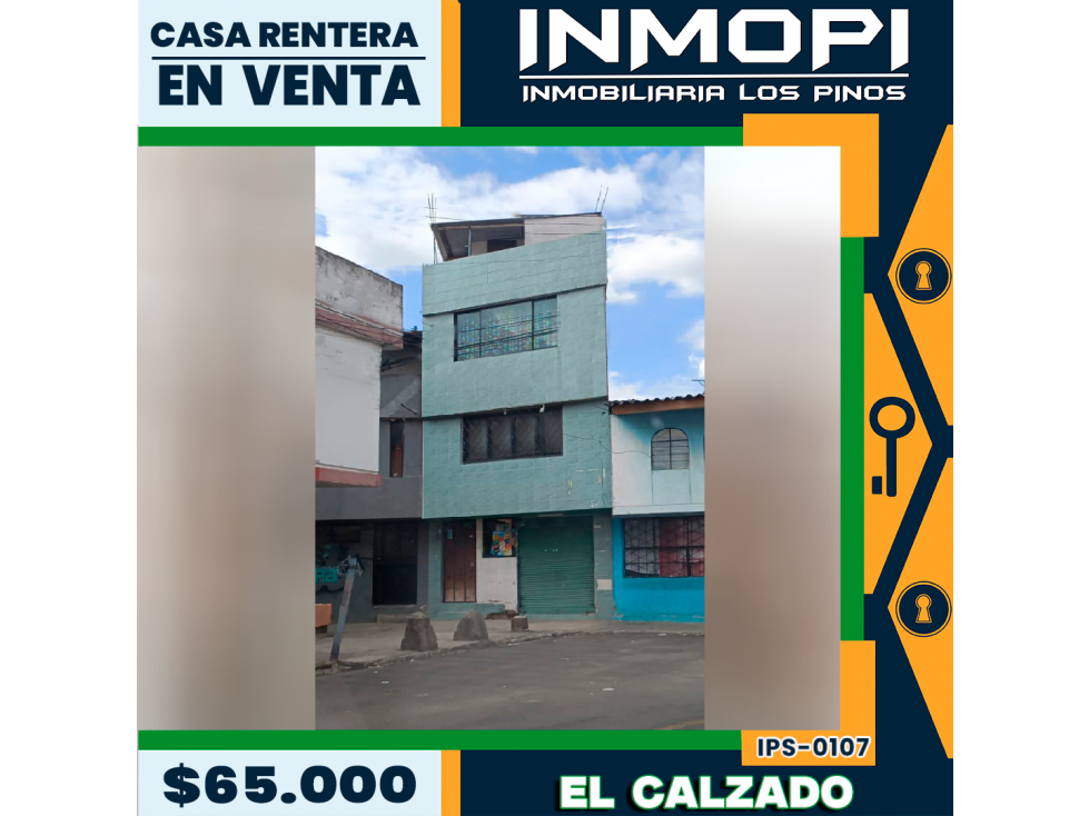 INMOPI VENDE CASA RENTERA, EL CALZADO IPS ? 0107
