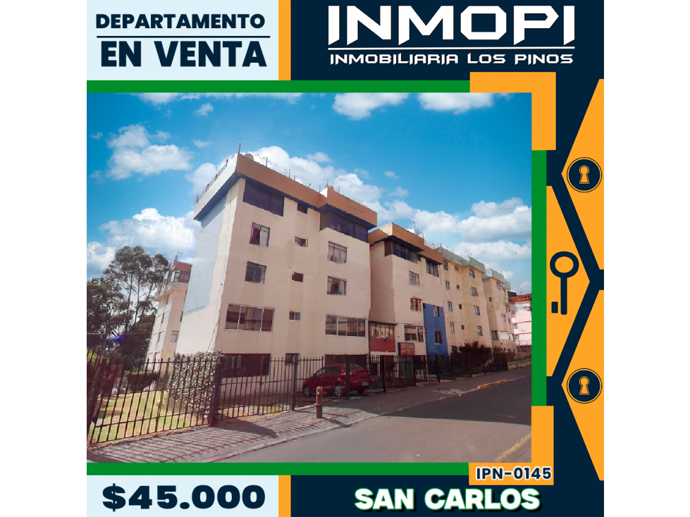INMOPI VENDE DEPARTAMENTO, SAN CARLOS IPN ? 0145