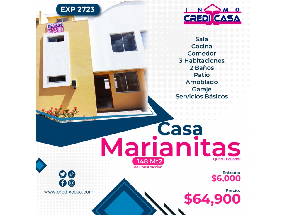 CxC Venta Casa, Marianitas, Exp. 2723