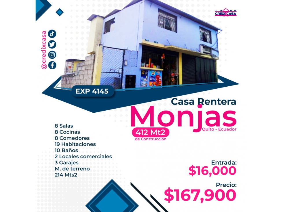 CxC Venta Rentera, Monjas, Exp. 4145