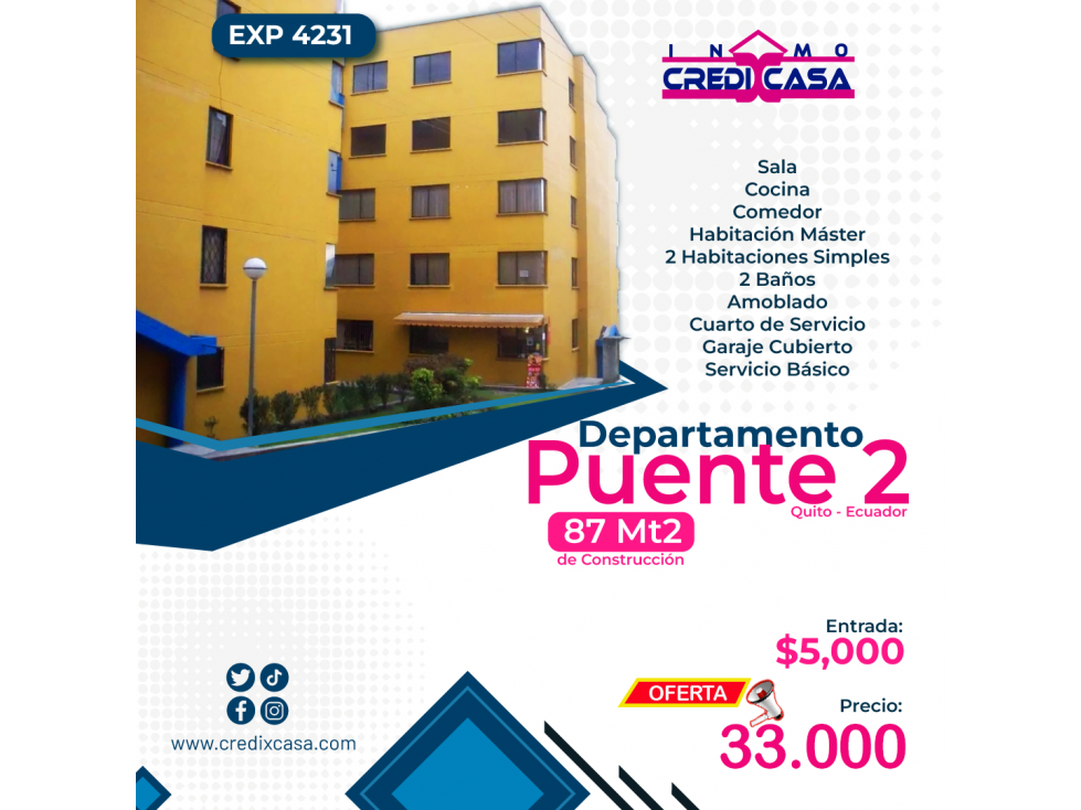 CxC Venta Departamento, El Valle, Exp. 4231