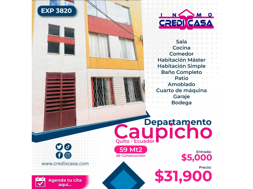CxC Venta Departamento, CAUPICHO, Exp. 3820